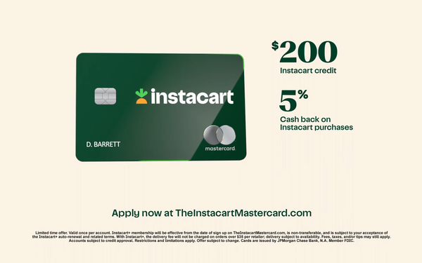 Instacart Partners With Chase To Launch Mastercard Credit Card | DeviceDaily.com