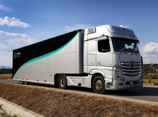 Mercedes’ F1 team used biofuel to cut freight carbon emissions by 89 percent