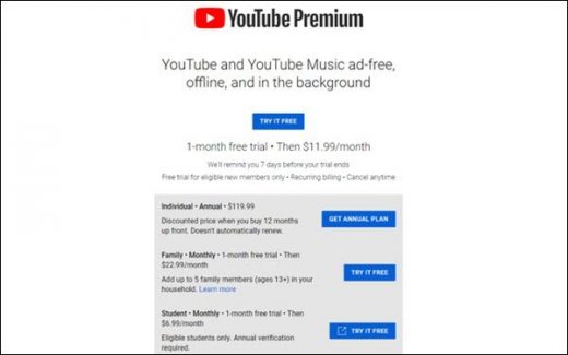 Google Ups Price Of YouTube Premium Family Plan