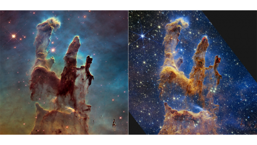 James Webb Space Telescope captures a spooky view of the Pillars of Creation