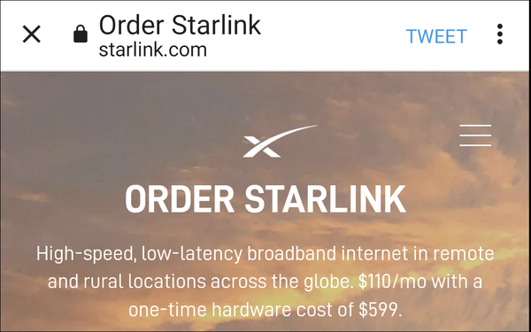 Musk's SpaceX Purchases Twitter Campaign To Promote Starlink Internet Service | DeviceDaily.com