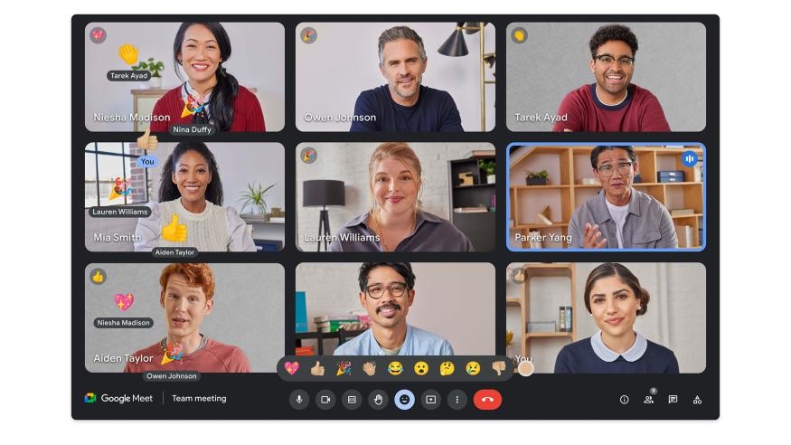 Google Meet adds emoji as a 'non-disruptive' way to react in calls | DeviceDaily.com