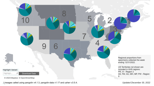 Omicron XBB.1.5: CDC tracker and map show where the latest COVID-19 variant is spreading | DeviceDaily.com