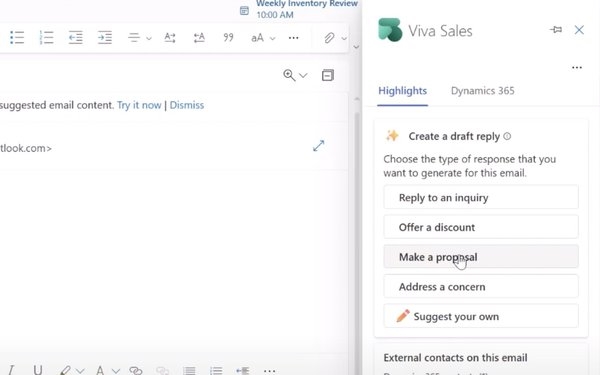Microsoft Introduces AI GPT-Generated Email Replies In Its Viva Sales Product | DeviceDaily.com