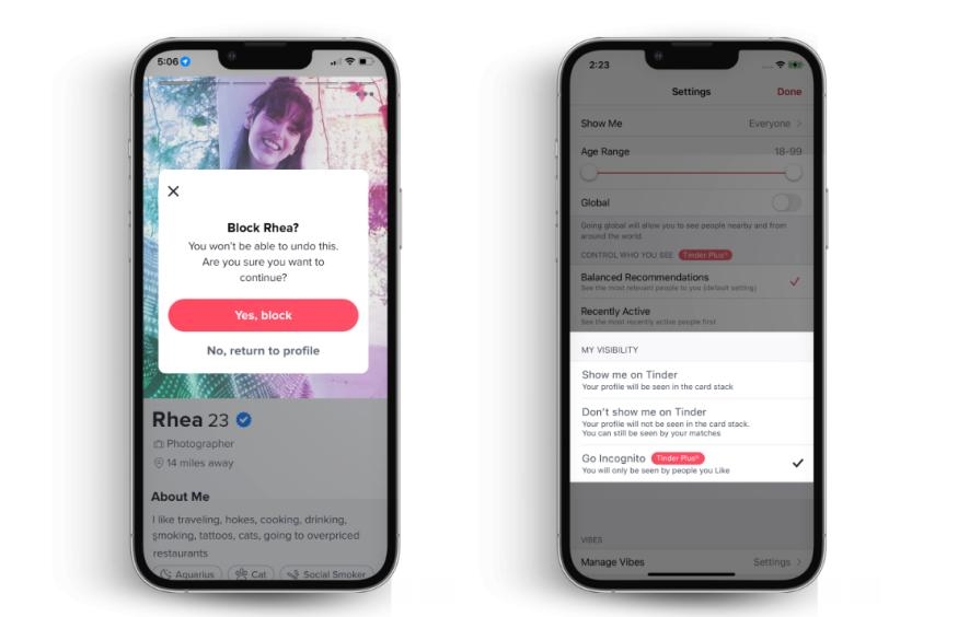 Tinder adds an incognito mode and more safety features | DeviceDaily.com