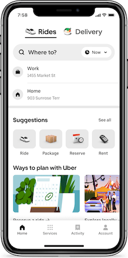 Uber unveils a new redesigned app that’s personalized to you | DeviceDaily.com