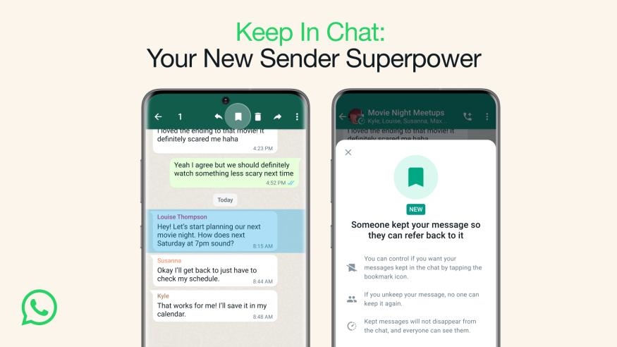 WhatsApp lets you save disappearing messages | DeviceDaily.com