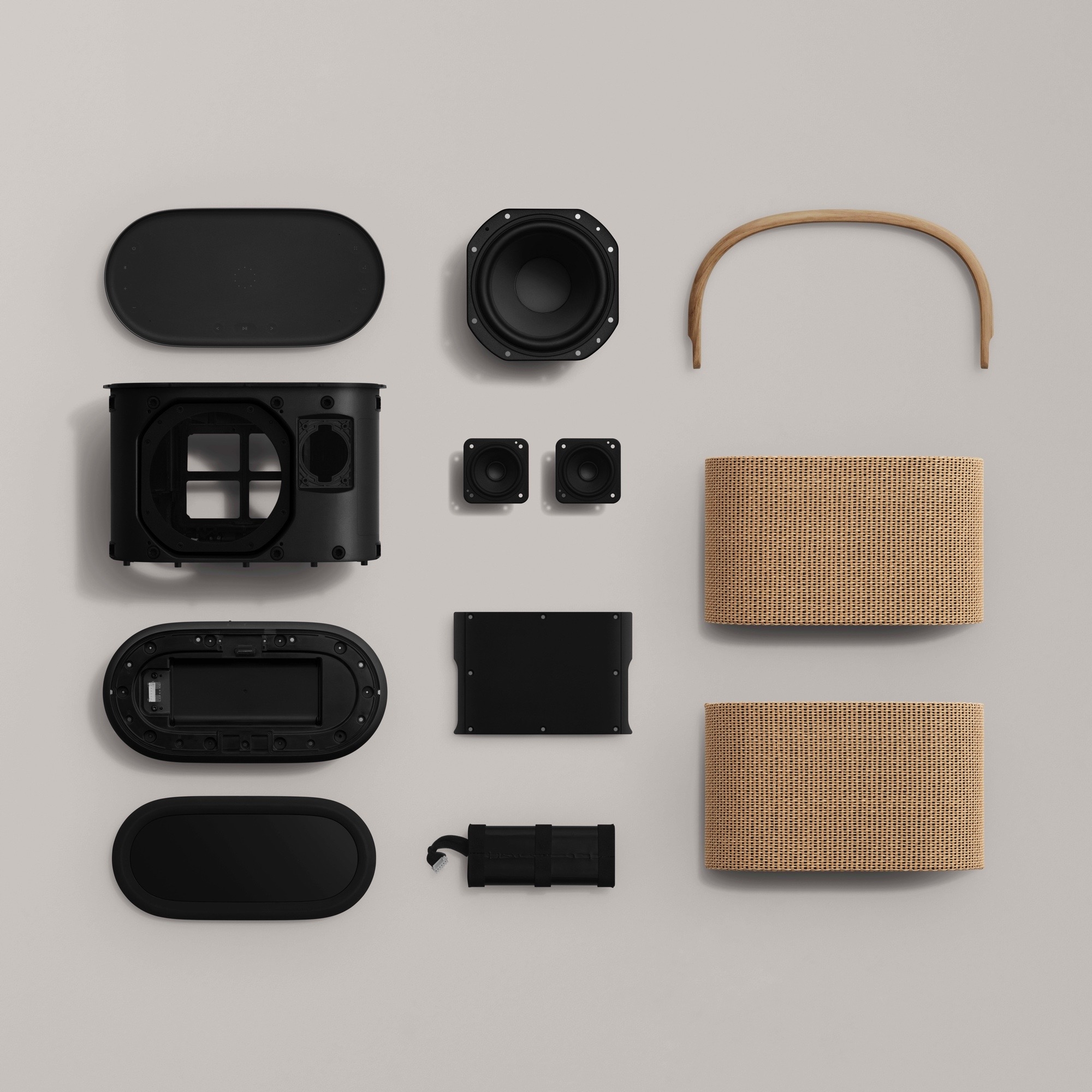 Bang  and  Olufsen's modular Beosound A5 portable speaker has a wireless phone charger | DeviceDaily.com