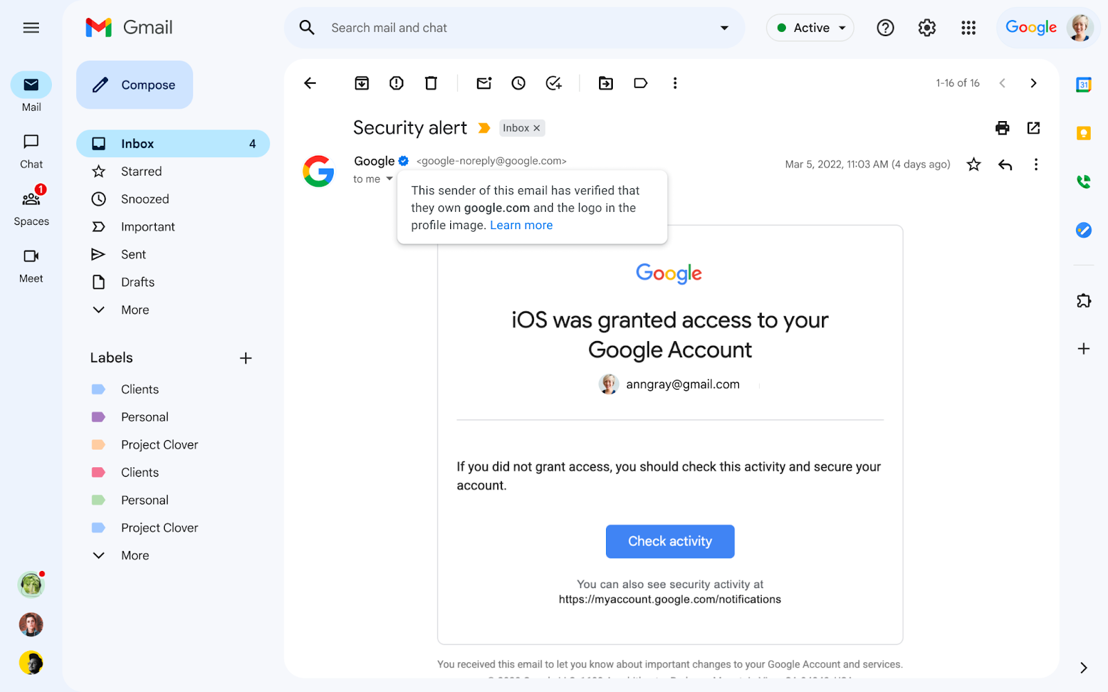 Even Gmail has blue verification checks now | DeviceDaily.com
