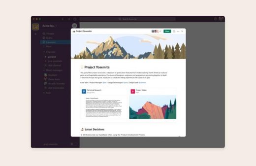 Slack rolls out its ‘canvas’ for sharing content with your team