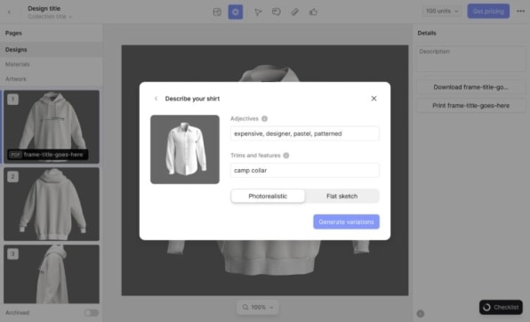 This AI-for-fashion lets you to launch and run a clothing line with just a prompt | DeviceDaily.com