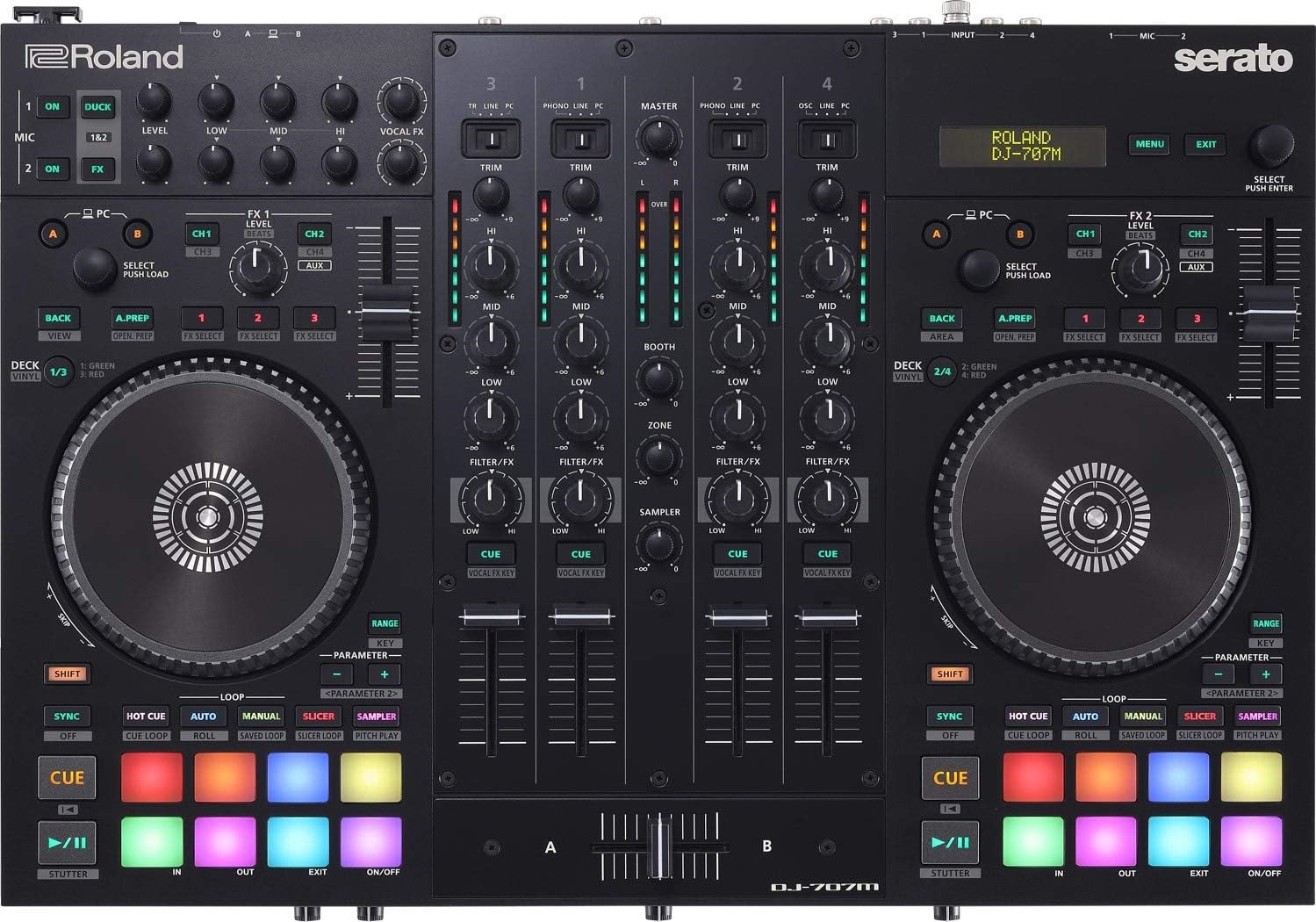 Roland DJ-707M DJ Controller for iPad | DeviceDaily.com
