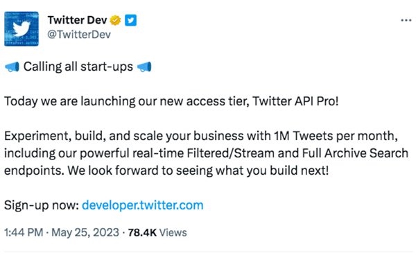 Twitter Adds 'Pro' API Tier, Grants Startups Access For $5,000 Per Month | DeviceDaily.com