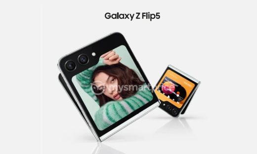 Leaked Samsung Galaxy Z Flip 5 render shows a bigger cover display