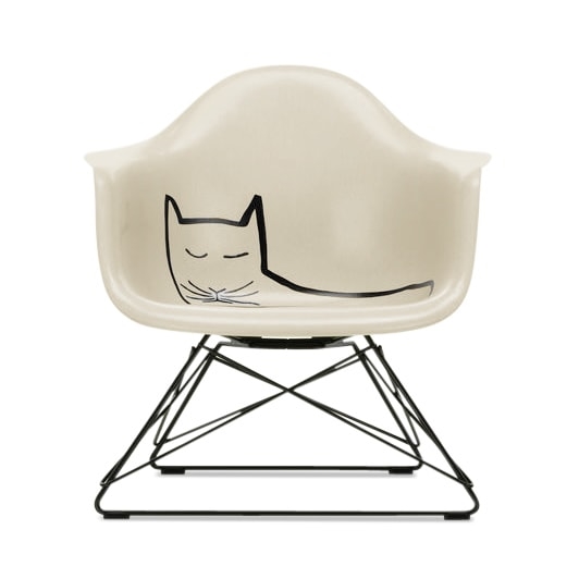 This iconic, cat-adorned Eames fiberglass chair can be yours for $2,500 | DeviceDaily.com