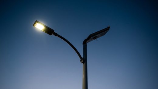 These new solar streetlights stay on when the power goes off