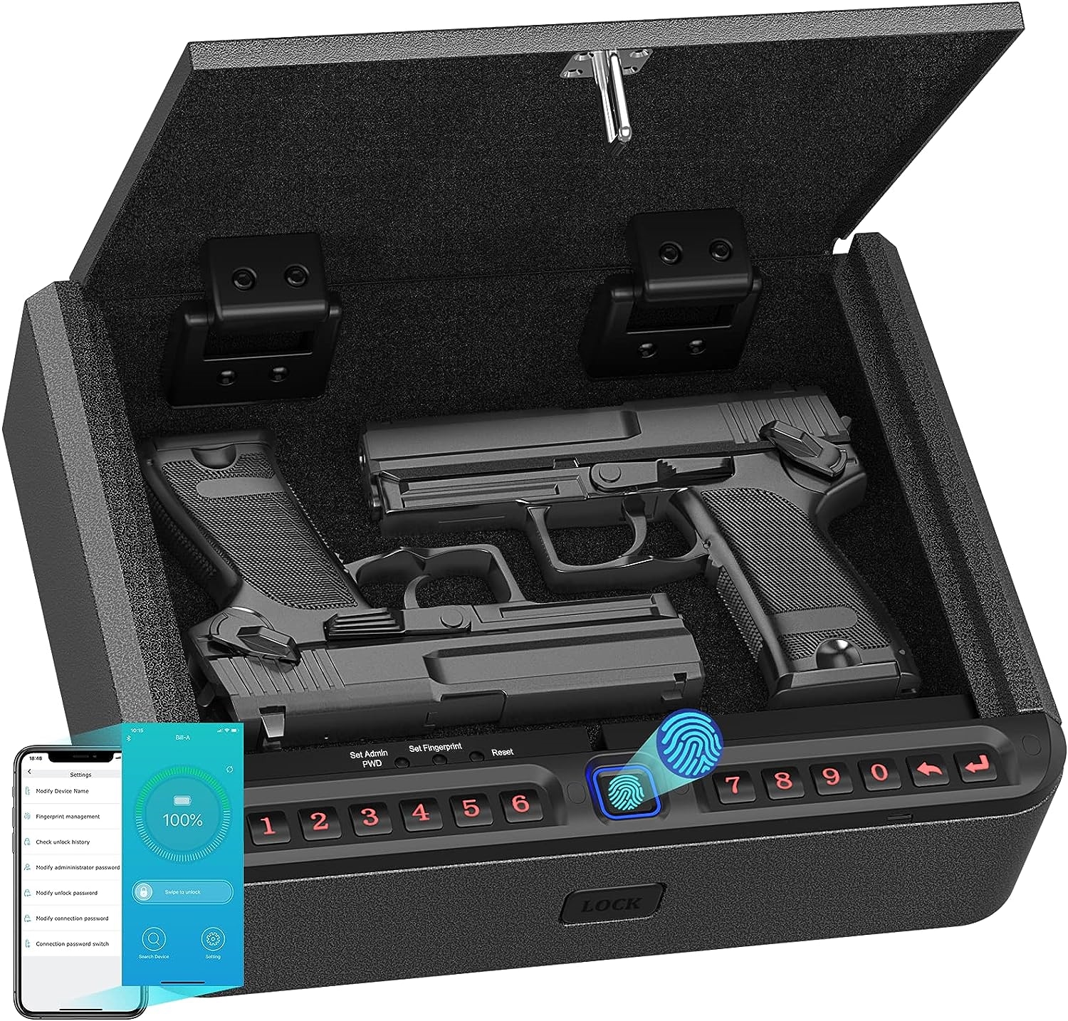 BILLCONCH Gun Safe for Pistols | DeviceDaily.com