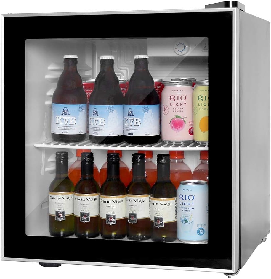 WATOOR 60 Can Mini Fridge for Man Cave | DeviceDaily.com