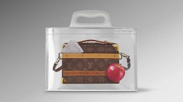 Would you rather own a Louis Vuitton bag or a bag with a picture of a Louis Vuitton bag on it? | DeviceDaily.com