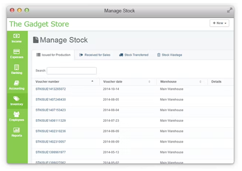 Stocklisting in ProfitBooks’ database | DeviceDaily.com