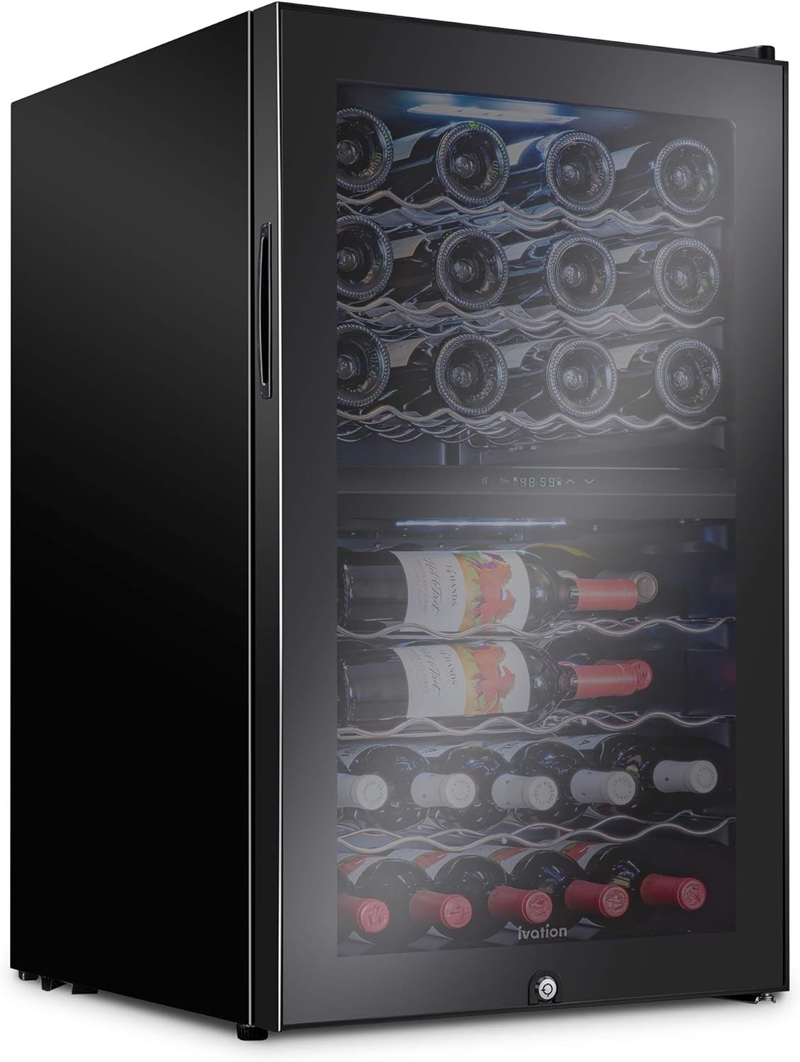 Ivation 43 Bottle Dual Zone Wine Fridge | DeviceDaily.com