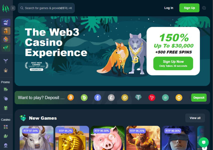 Wild.io casino homepage | DeviceDaily.com