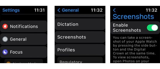 How to take a screenshot on an Apple Watch