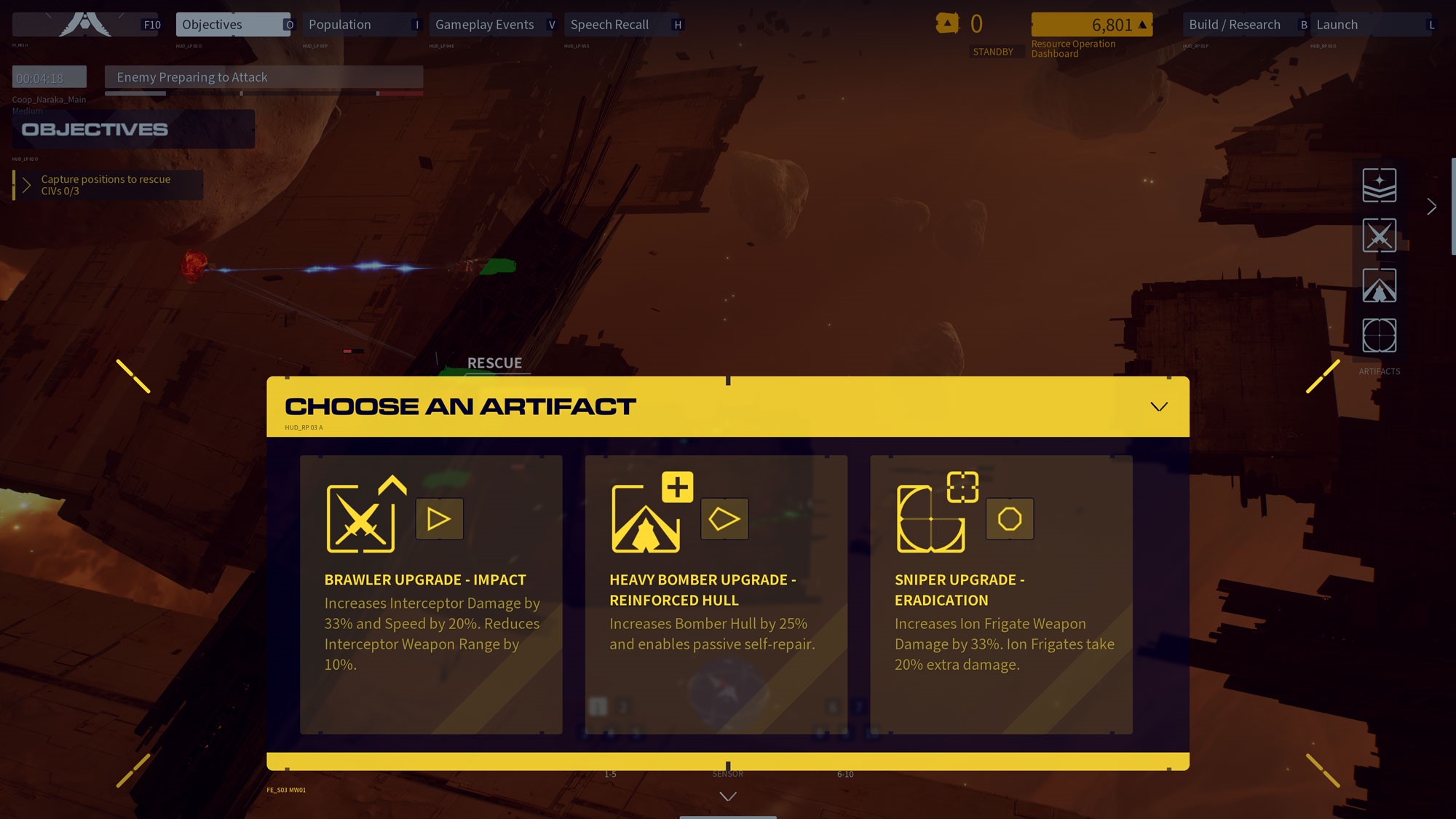 An image from Homeworld 3: War Games demonstrating the artifact system. | DeviceDaily.com