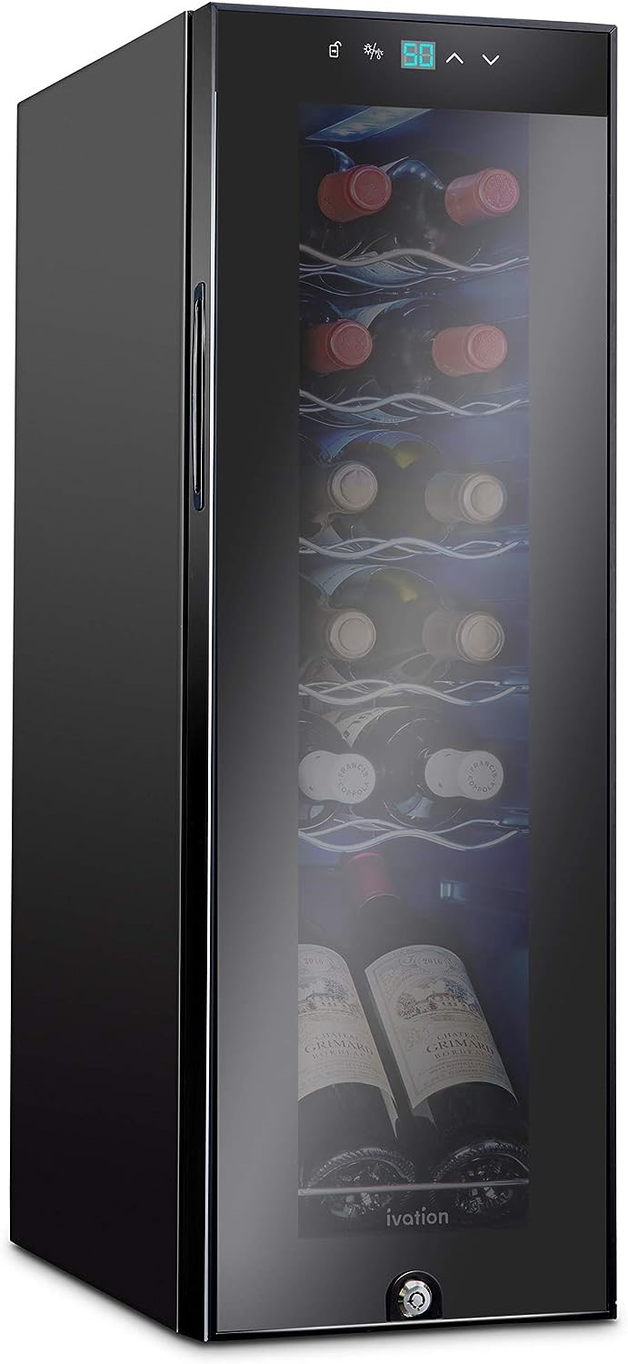 Ivation 12 Bottle Compressor Wine Cooling Unit | DeviceDaily.com