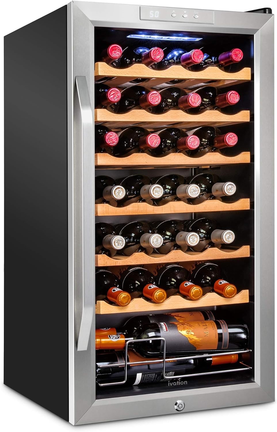 Ivation 28 Bottle Wine Cooling Unit | DeviceDaily.com