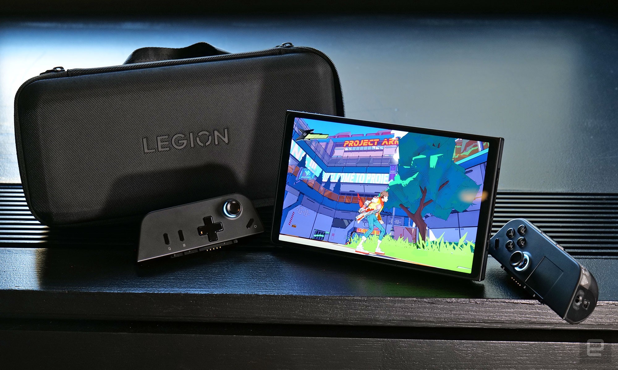One nice touch with the Legion Go is that unlike the ASUS ROG Ally, Lenovo's handheld gaming PC comes with an included protective case. | DeviceDaily.com