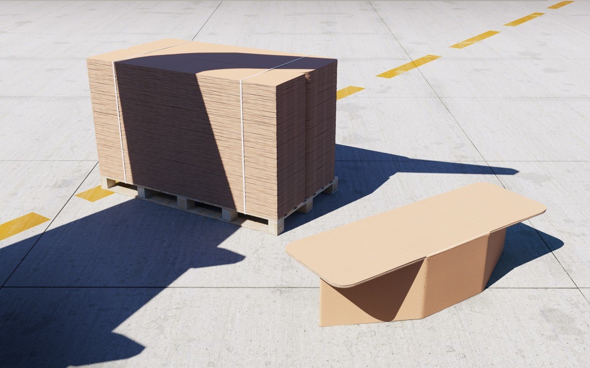 This simple design turns cardboard into an emergency bed in seconds | DeviceDaily.com