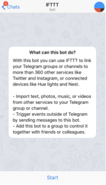 IFTTT Telegram Bot | DeviceDaily.com