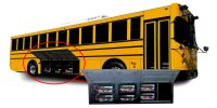 This 90-passenger school bus has nearly 300 miles of range