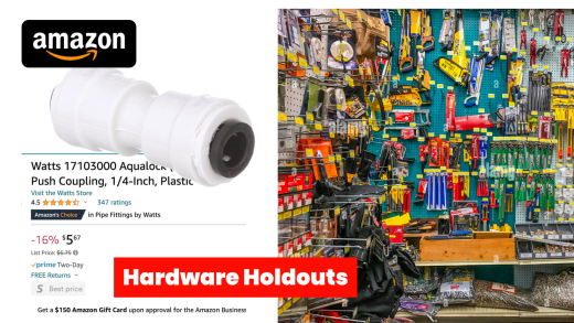 Hardware Holdouts: Why Amazon Is Winning The Hardware Store Wars