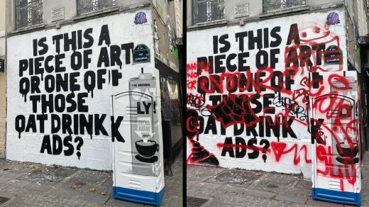 Oatly’s fake graffiti invites real protest in Paris