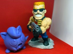 An image of Duke Nukem and Jigglypuff 3D printed models | DeviceDaily.com