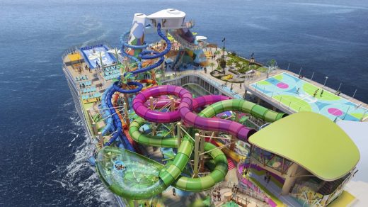How Royal Caribbean crammed 7 pools, 6 waterslides, and an ice skating rink onto the most absurd cruise ship to ever set sail
