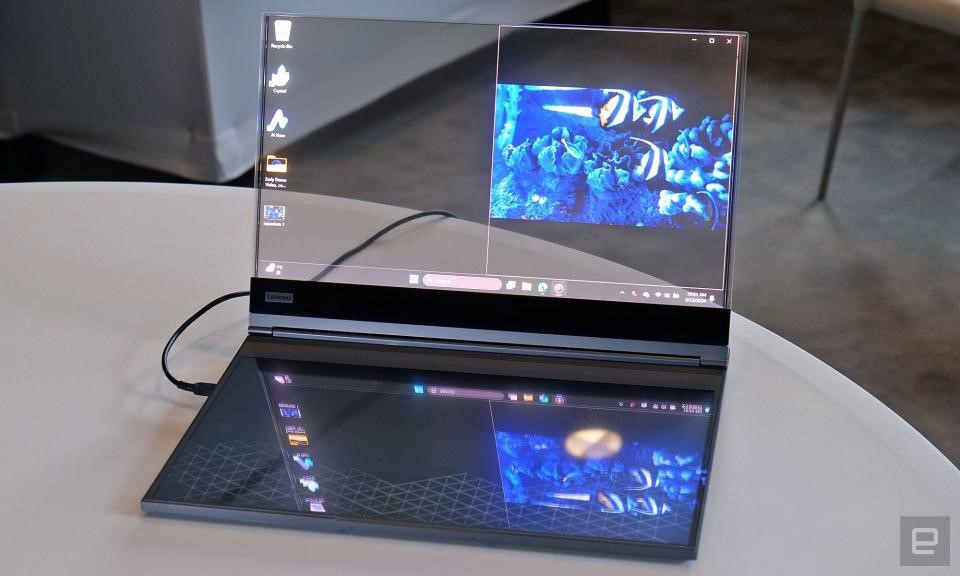 Lenovo’s Project Crystal is the world’s first laptop with a transparent microLED display | DeviceDaily.com