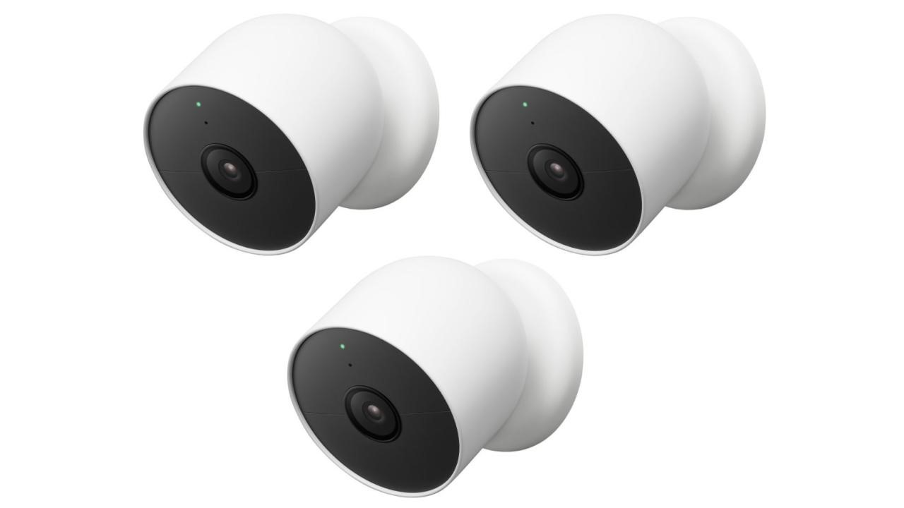 Three-packs of Google’s Nest Cam security cameras are $100 off today | DeviceDaily.com