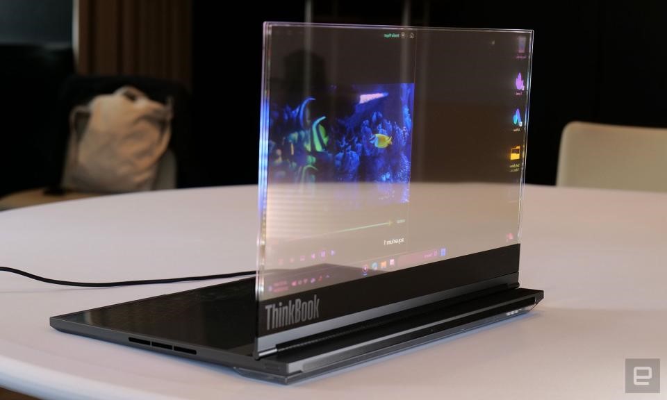 Lenovo’s Project Crystal is the world’s first laptop with a transparent microLED display | DeviceDaily.com