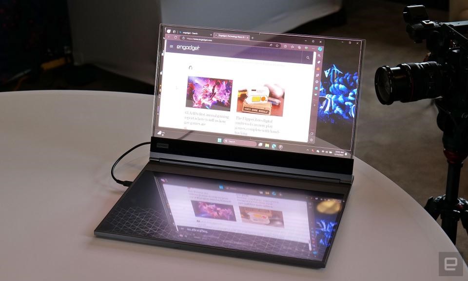 Lenovo’s Project Crystal is the world’s first laptop with a transparent microLED display | DeviceDaily.com