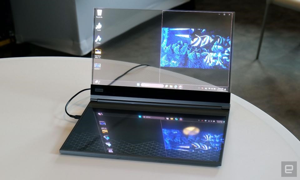 Lenovo’s Project Crystal is the world’s first laptop with a transparent microLED display | DeviceDaily.com