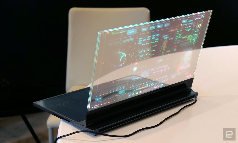 Lenovo’s Project Crystal is the world’s first laptop with a transparent microLED display | DeviceDaily.com