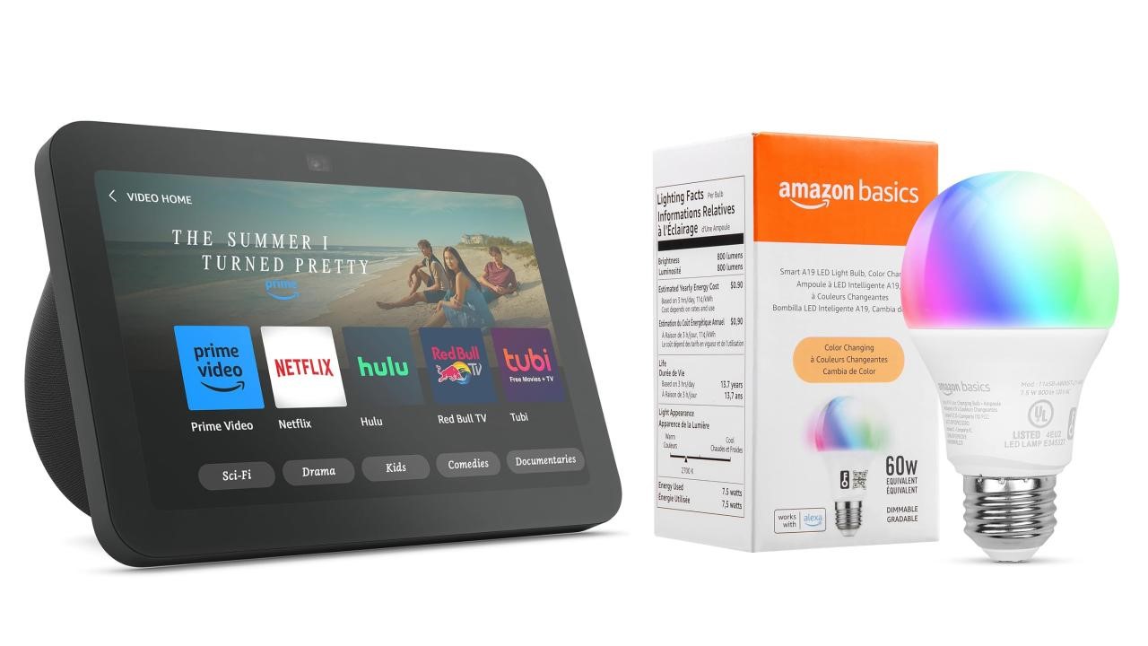 Pick up the 2023 Echo Show 8 with a free smart bulb for $100 in the Amazon Spring Sale | DeviceDaily.com