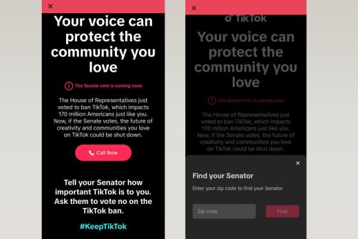 TikTok is now asking users to call their Senators to prevent a US ban