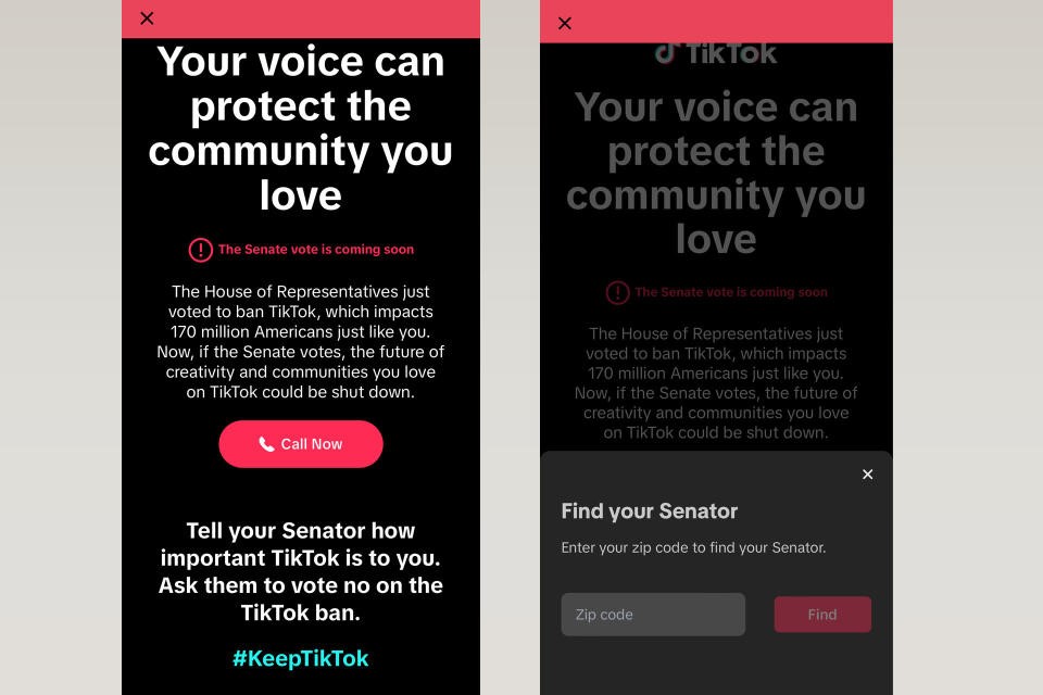 TikTok is now asking users to call their Senators to prevent a US ban | DeviceDaily.com
