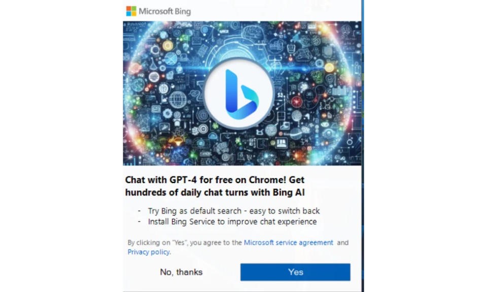 Microsoft is once again asking Chrome users to try Bing through unblockable pop-ups | DeviceDaily.com