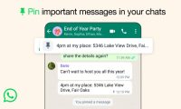You can now pin up to three important messages in WhatsApp chats