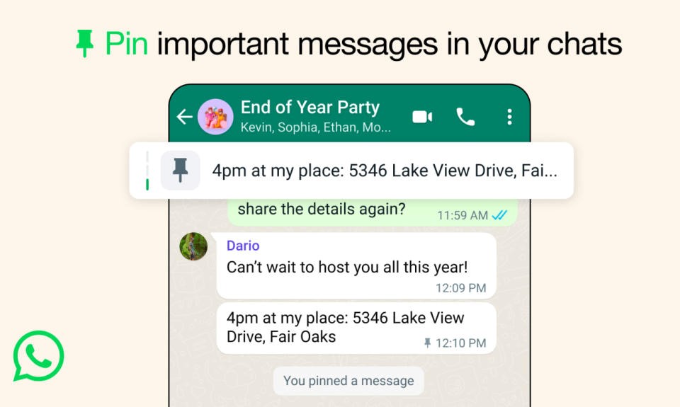 You can now pin up to three important messages in WhatsApp chats | DeviceDaily.com